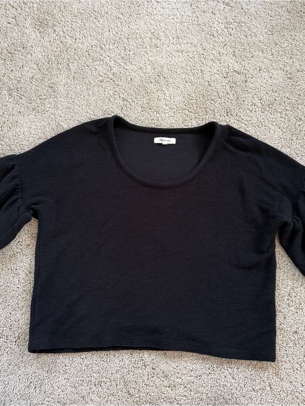 Madewell Ruffle Short Sleeve S